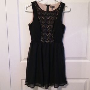 Junior's Lily Rose Homecoming/Event Black Dress